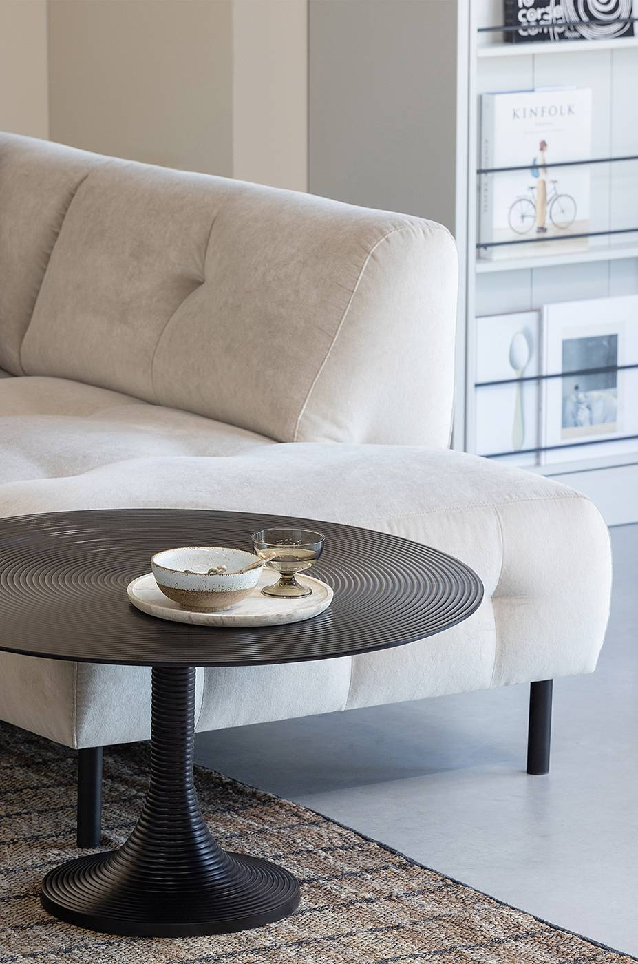 Red Living Couchtisch Visoko Beistelltisch Sofatisch Dekotisch Aluminium Schwarz