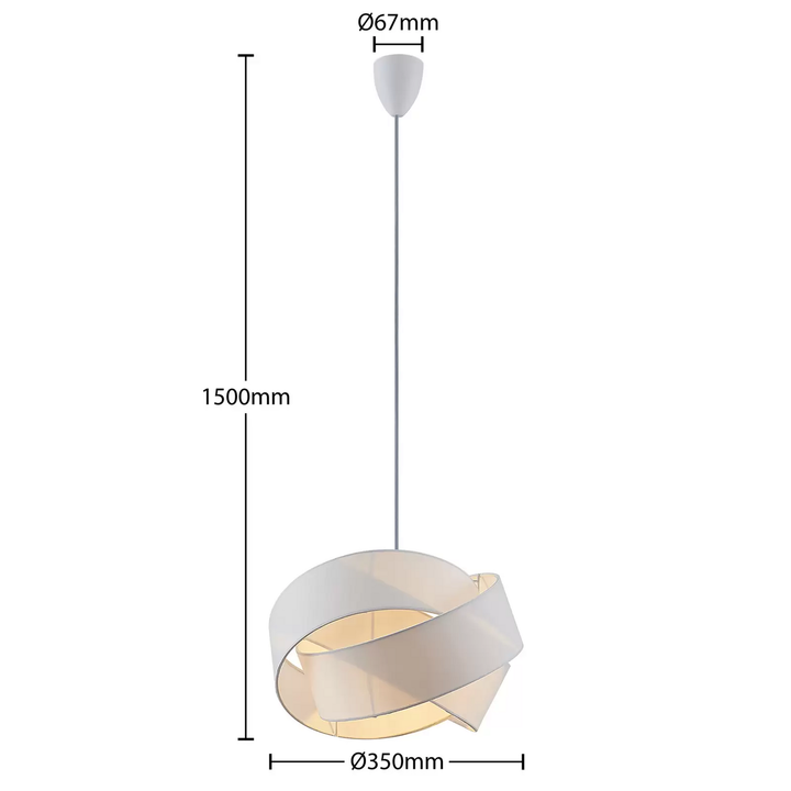 Lindby Gya Pendelleuchte Weiß Pendellampe Lampe Leuchte Spot Deckenlampe  B-Ware
