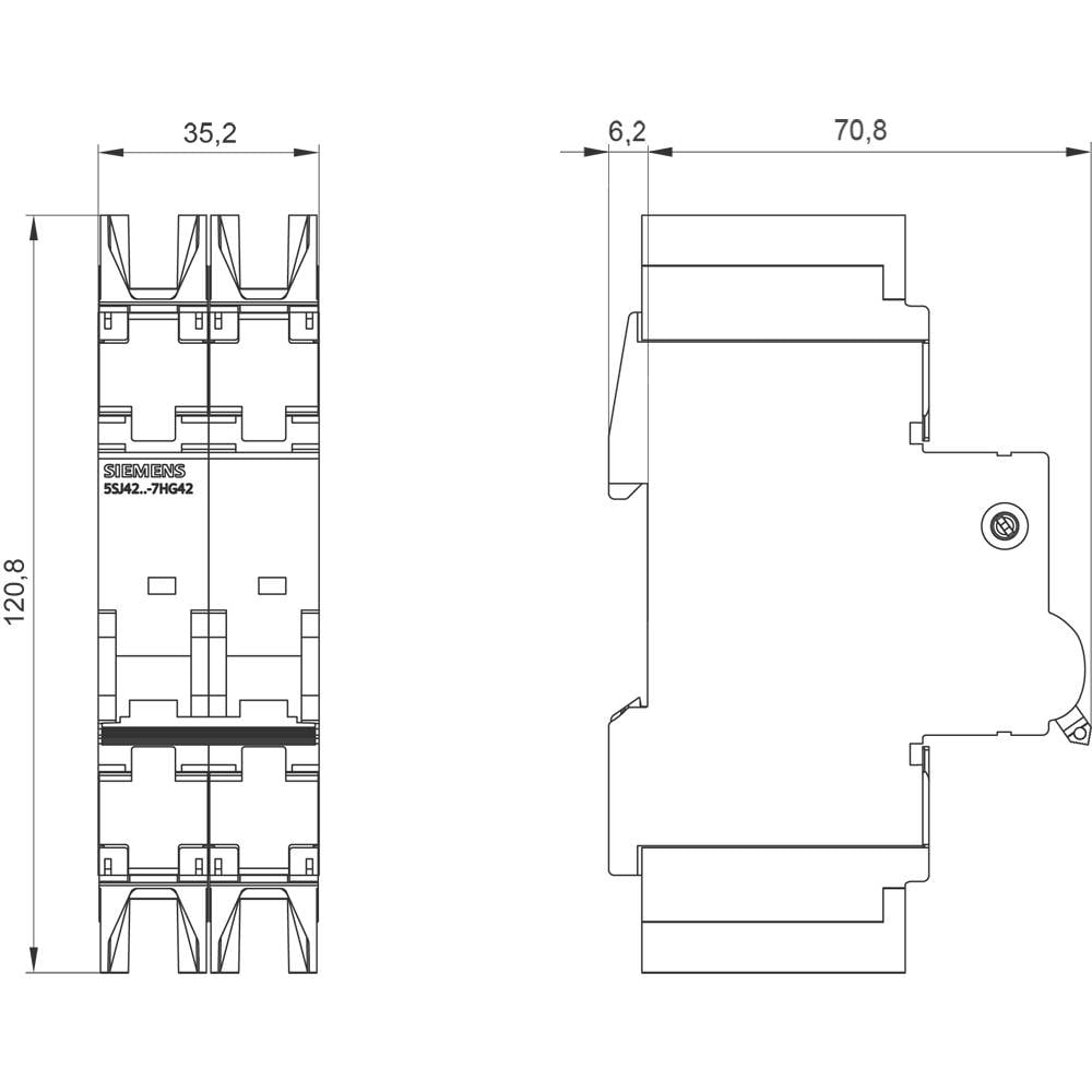 Siemens 5SJ42107HG42 5SJ4210-7HG42 Leitungsschutzschalter Schutzschalter Schütz