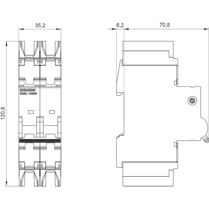 Siemens 5SJ42107HG42 5SJ4210-7HG42 Leitungsschutzschalter Schutzschalter Schütz