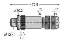 Turck 6604211 Sensor /Aktor  Steckverbinder Rundsteckverbinder Konfektioniert    B-Ware - 4047101458091