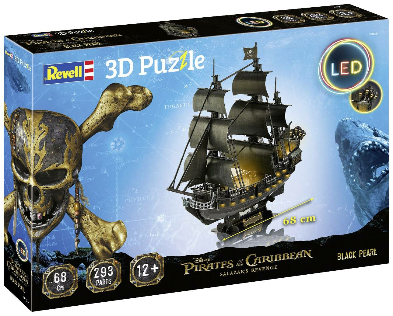 Maquette de bateau Revell RV 3D Black Pearl LED Edition - Puzzle 3D