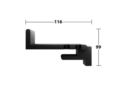 Étagère de douche KEUCO REVA Black Selection, noir mat, accessoires de douche, robinetterie de salle de bain