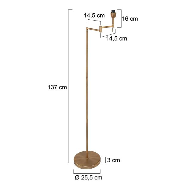 Steinhauer Stehleuchte Bella 3406BR Standlampe Stehbeleuchtung Lampe Leuchte