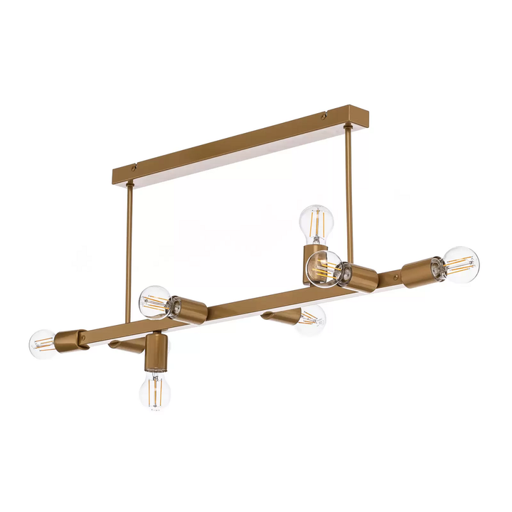 Deckenleuchte Eliza achtflammig gold E27 Deckenlampe Leuchte Lampe Spot Licht