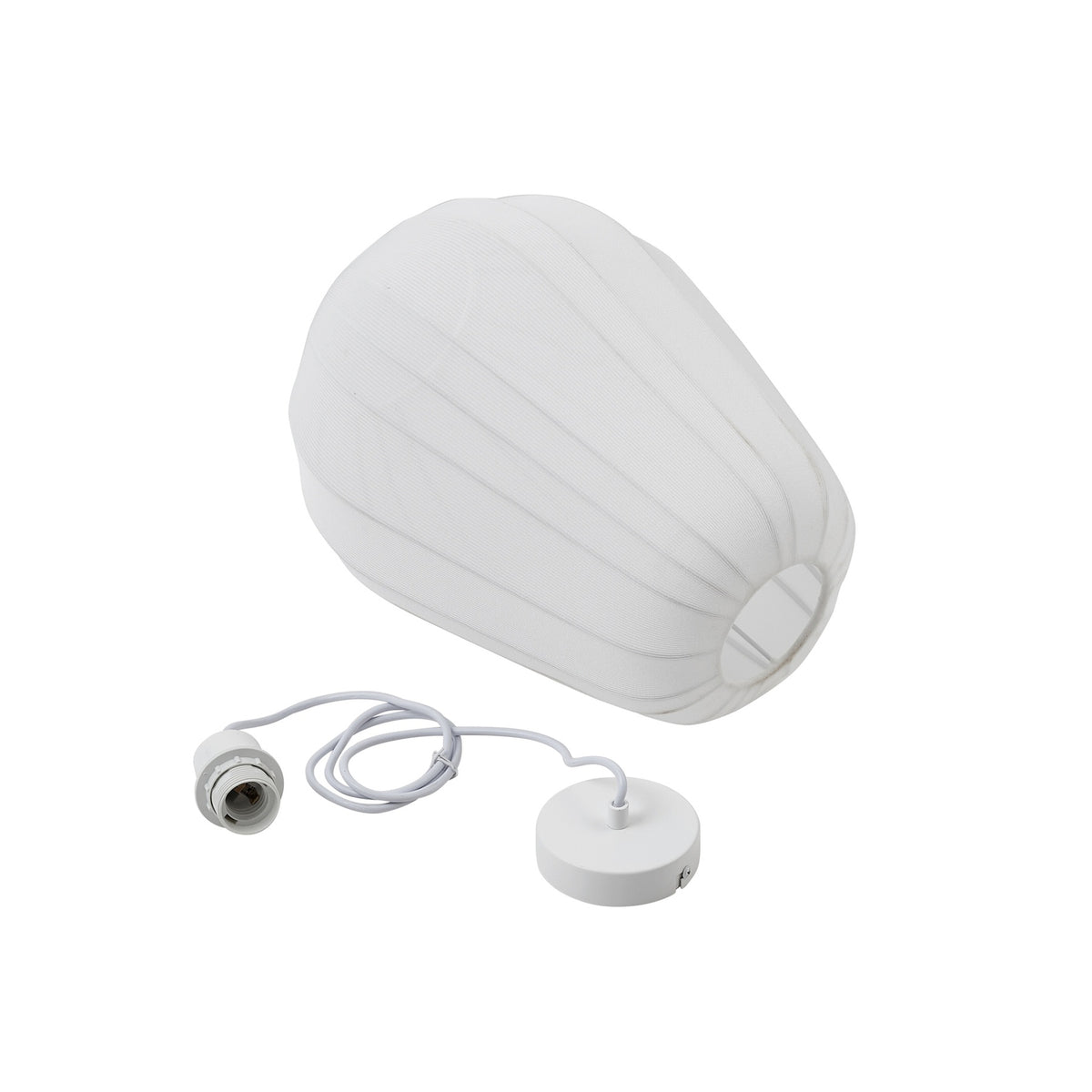 Lindby Hängeleuchte Helin LED Pendelleuchte Lampe dimmbar weiß 38cm hoch - 4251911793796