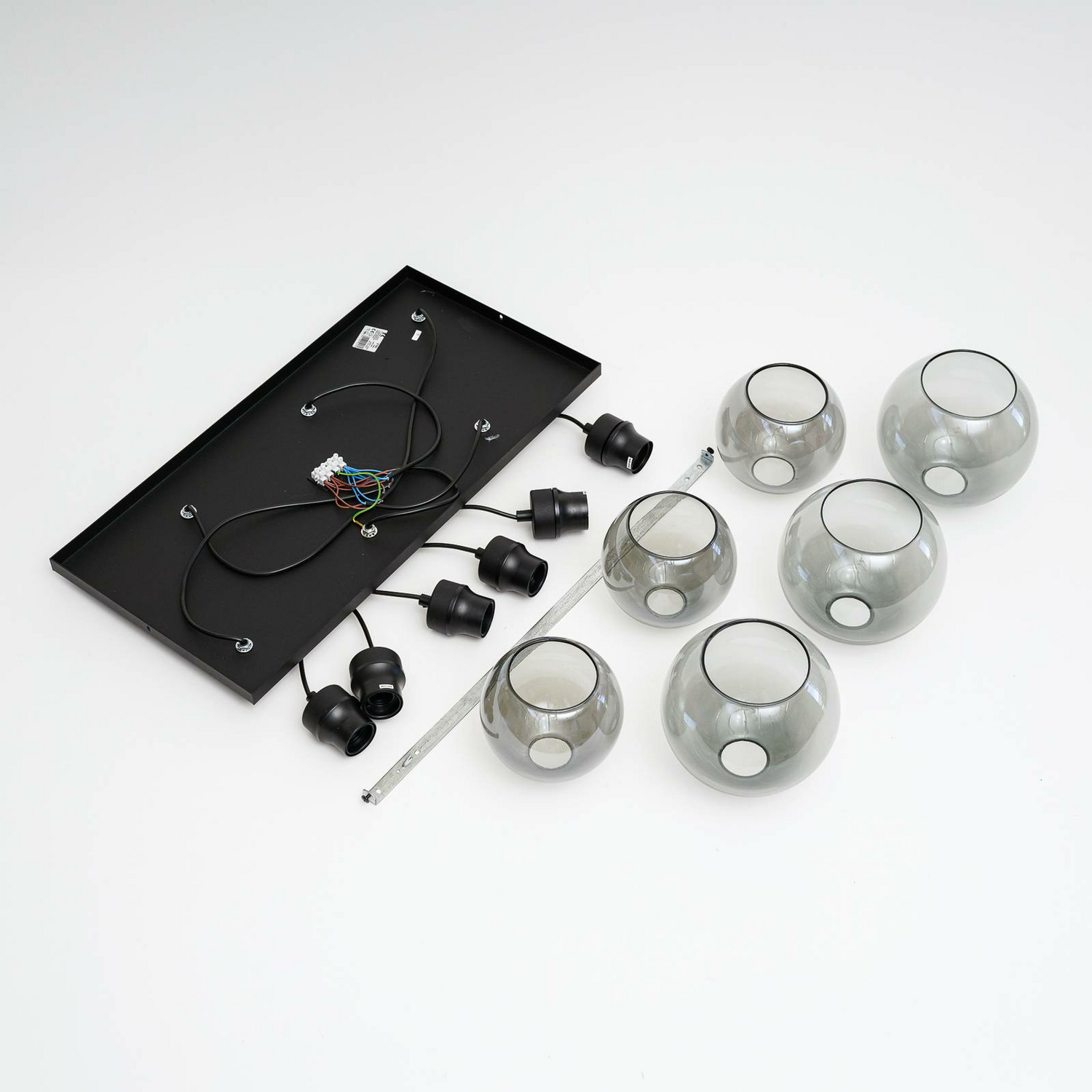 Euluna Hängeleuchte Cubus Hängelampe Lampe Leuchte Sechsflammig E27 Glas Grap136 B-Ware - 5901780528331