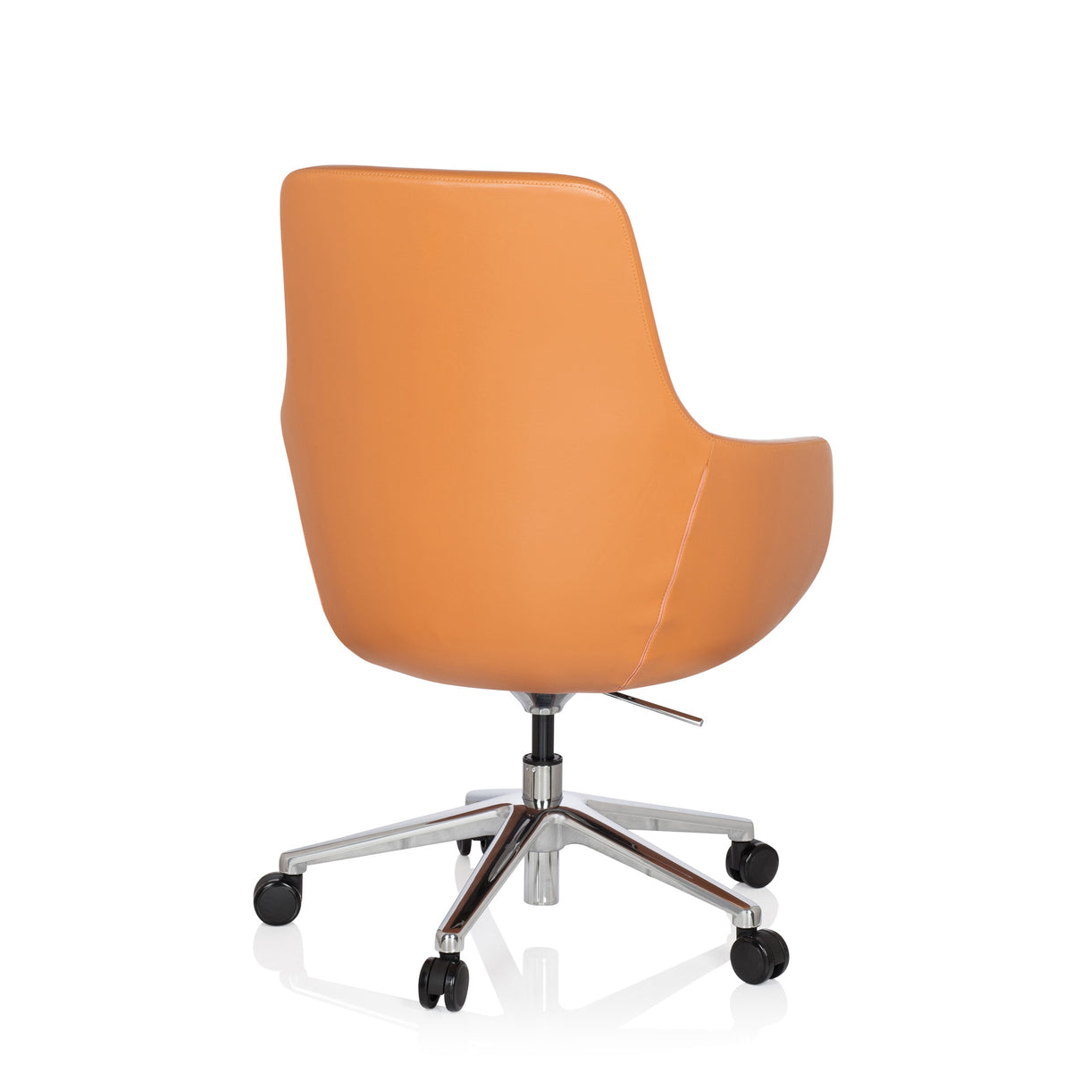 hjh OFFICE Bürostuhl Chefsessel Drehstuhl Leder orange Lounge hjh OFFICE - 4251084656973