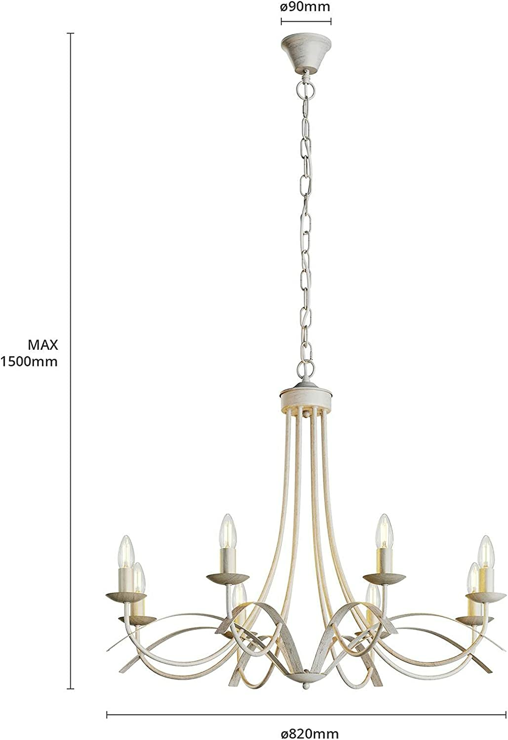 Lindby Kronleuchter Amonja Deckenleuchte Kronleuchter Lampe Esszimmerleuchte 337 B-Ware - 4251096578218