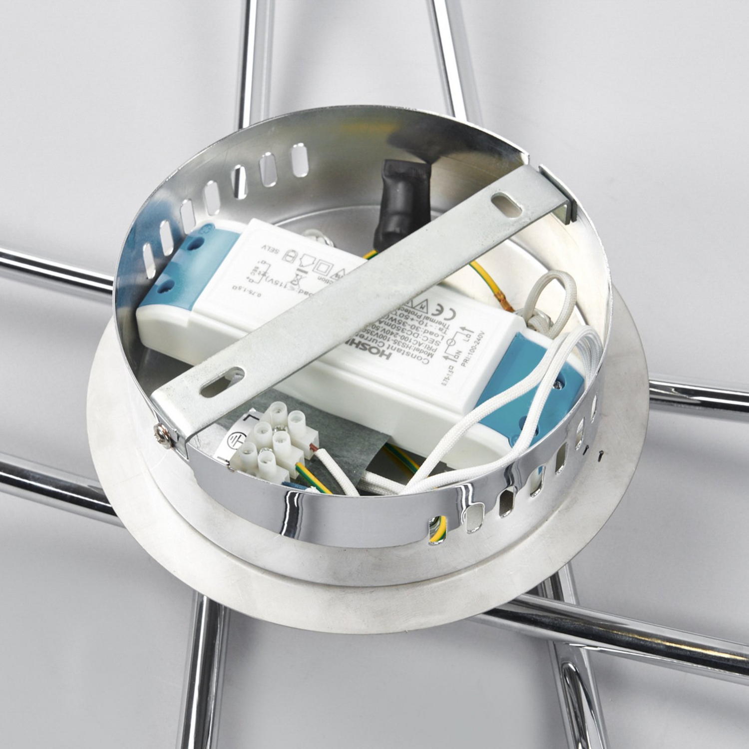 Plafonnier LED Lindby de qualité B, lampe de salon Yael, plafonnier design décoratif