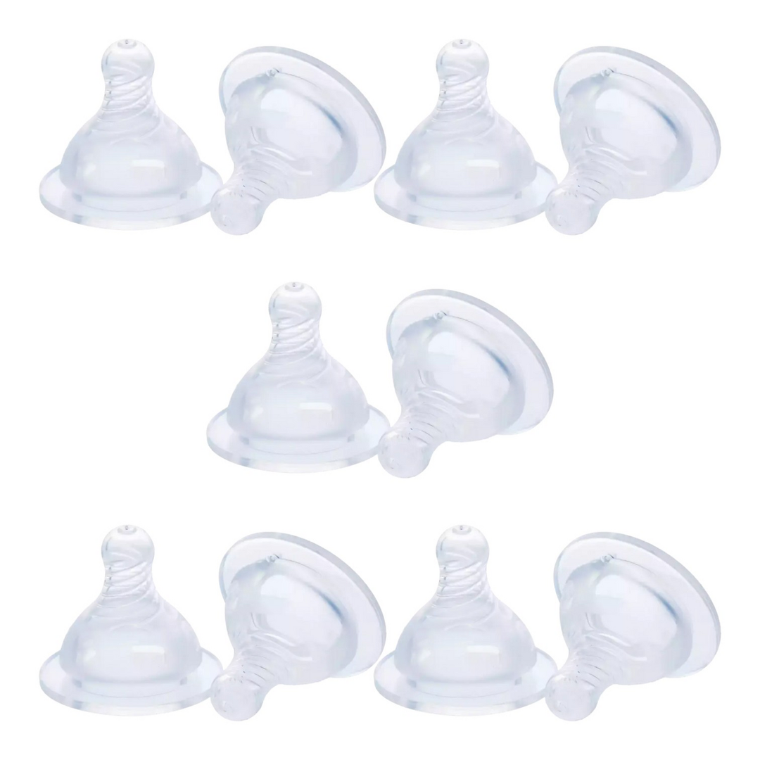 Lola&Lykke Flaschensauger ab 6 Monaten Trinksauger Trinkaufsatz Aufsatz 5 SETS