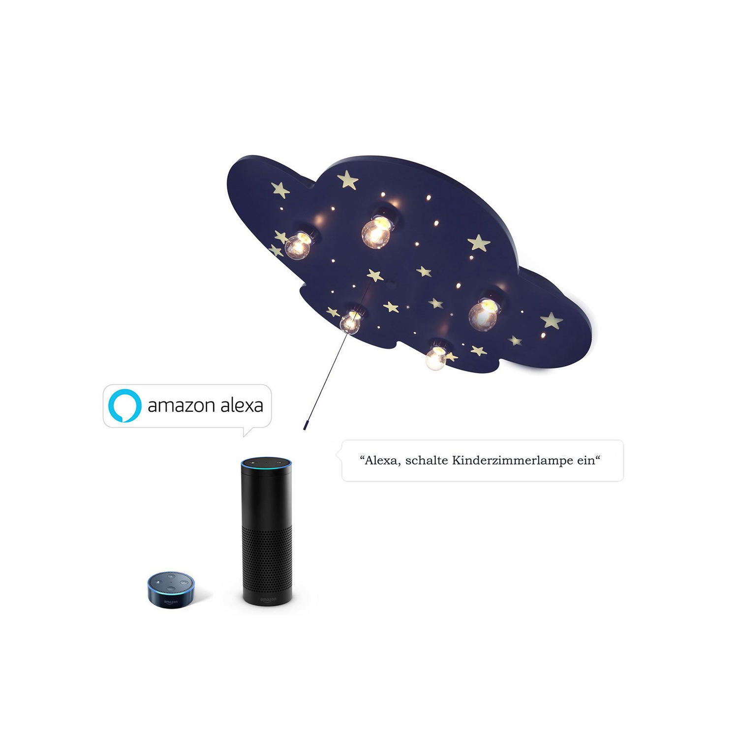 Niermann Standby Wolke Xxl Deckenlampe Alexa Modul 5 Flammig B-Ware - 4036239026425