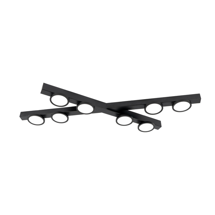 Lucande Deckenleuchte Kellino Schwarz 8 Flammig Gu10 Deckenlampe Lampe Leuchte B-Ware