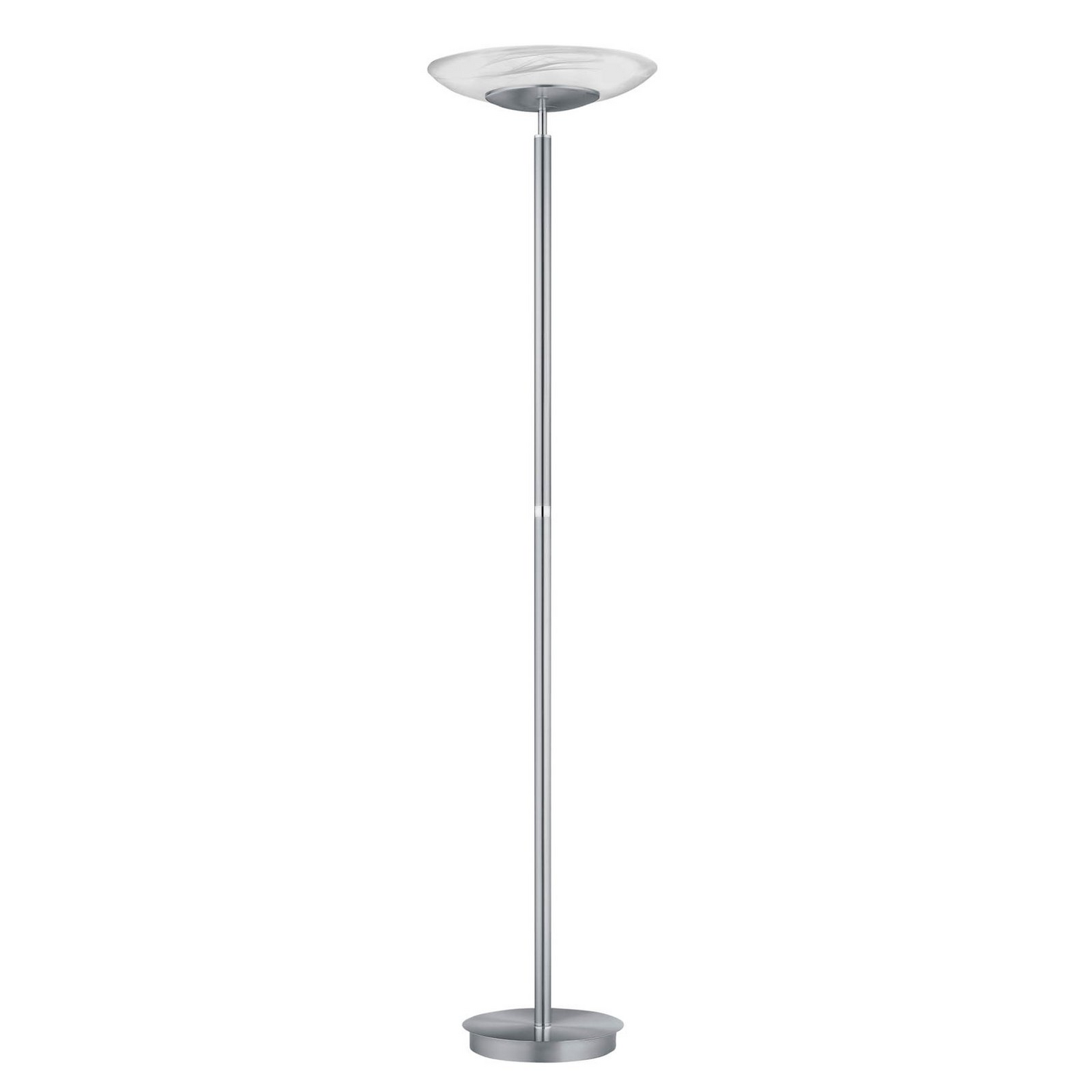 B-Ware Hell Led Stehleuchte Findus 1 Flammig Nickel Stehlampe Lampe Leuchte Lesela647