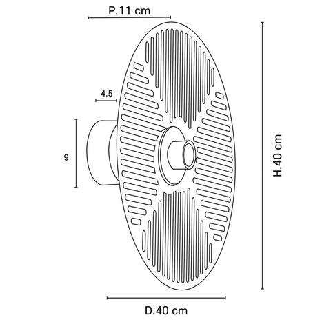 Market Set Waterlily Wandlampe Wandleuchte Leuchte Lampe Licht Wandlicht Schwarz B-Ware - 3188000735621