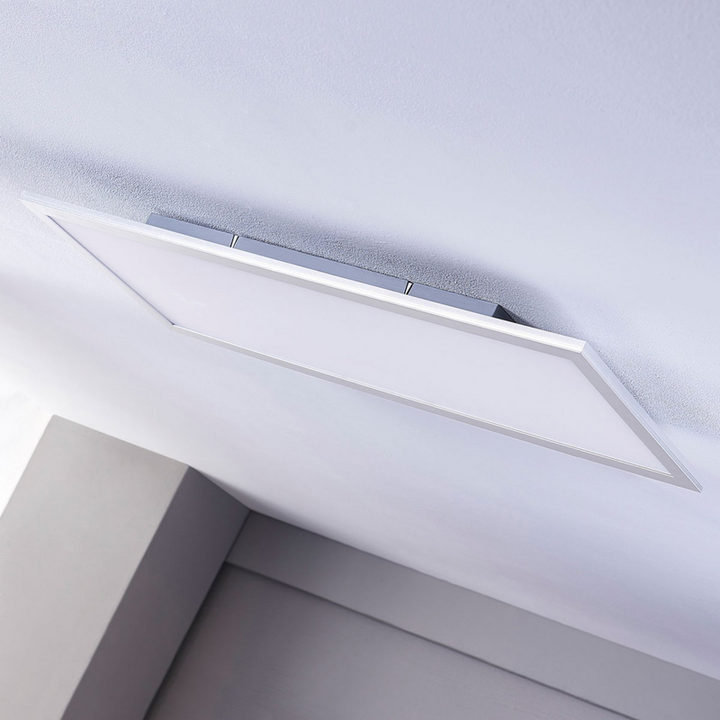 Lindby Livel LED-Panel Deckenlampe Hängeleuchte Lampe CCT 120x30 cm weiß sil654