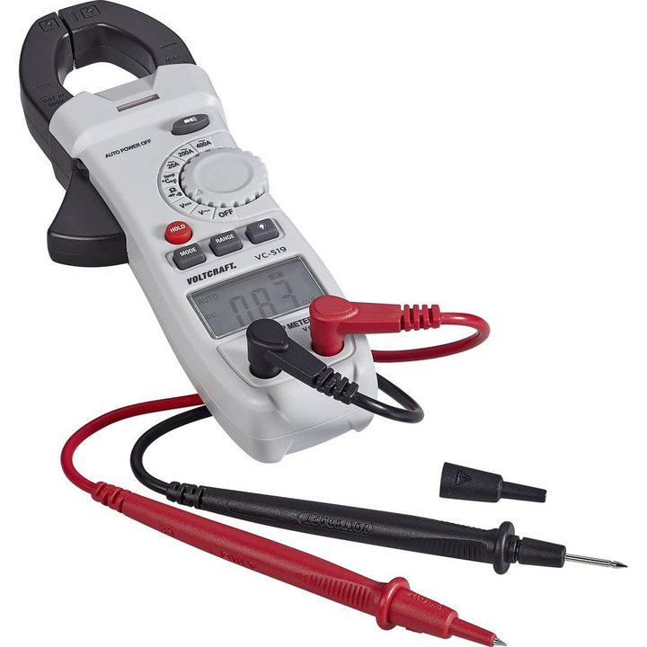 VOLTCRAFT VC-519 Stromzange kalibriert (ISO) digital CAT III 600 V Multimeter