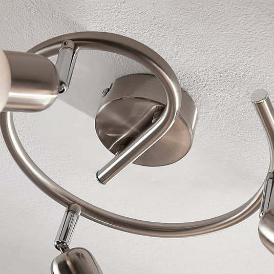 Plafonnier LED Lindby Paulina, rosace, luminaire de plafond 