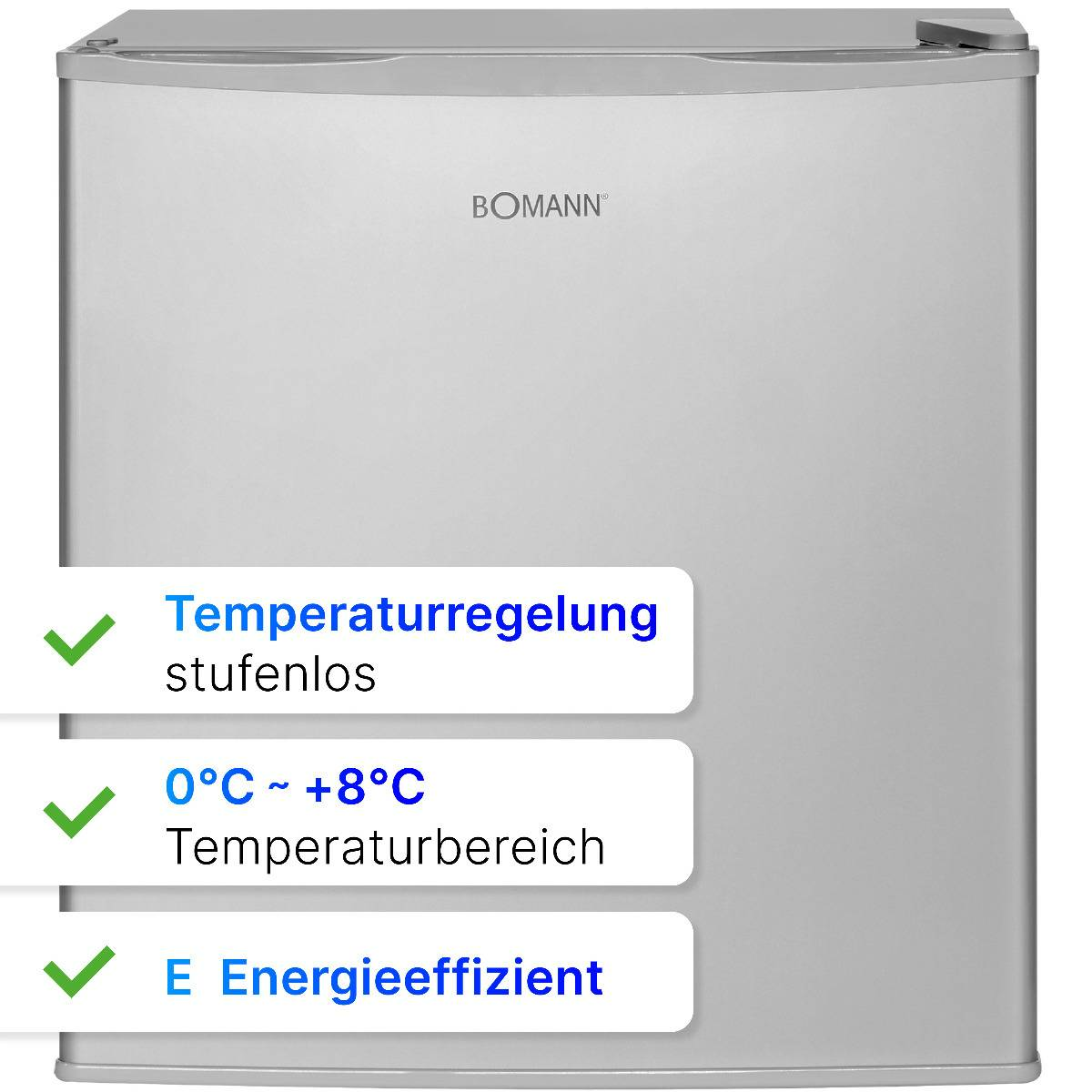 B-Ware Bomann Ix Look Kb 7346 Kühlschrank 42 L Standgerät Inox 220 240 V Silber526