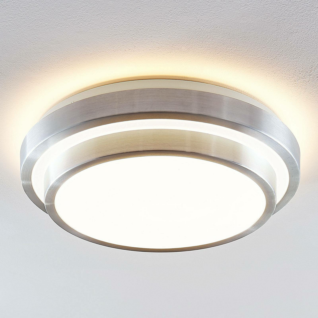 Lindby Naima LED-Alu-Deckenlampe Deckenlampe Deckenlicht Leuchte LED rund 41 cm