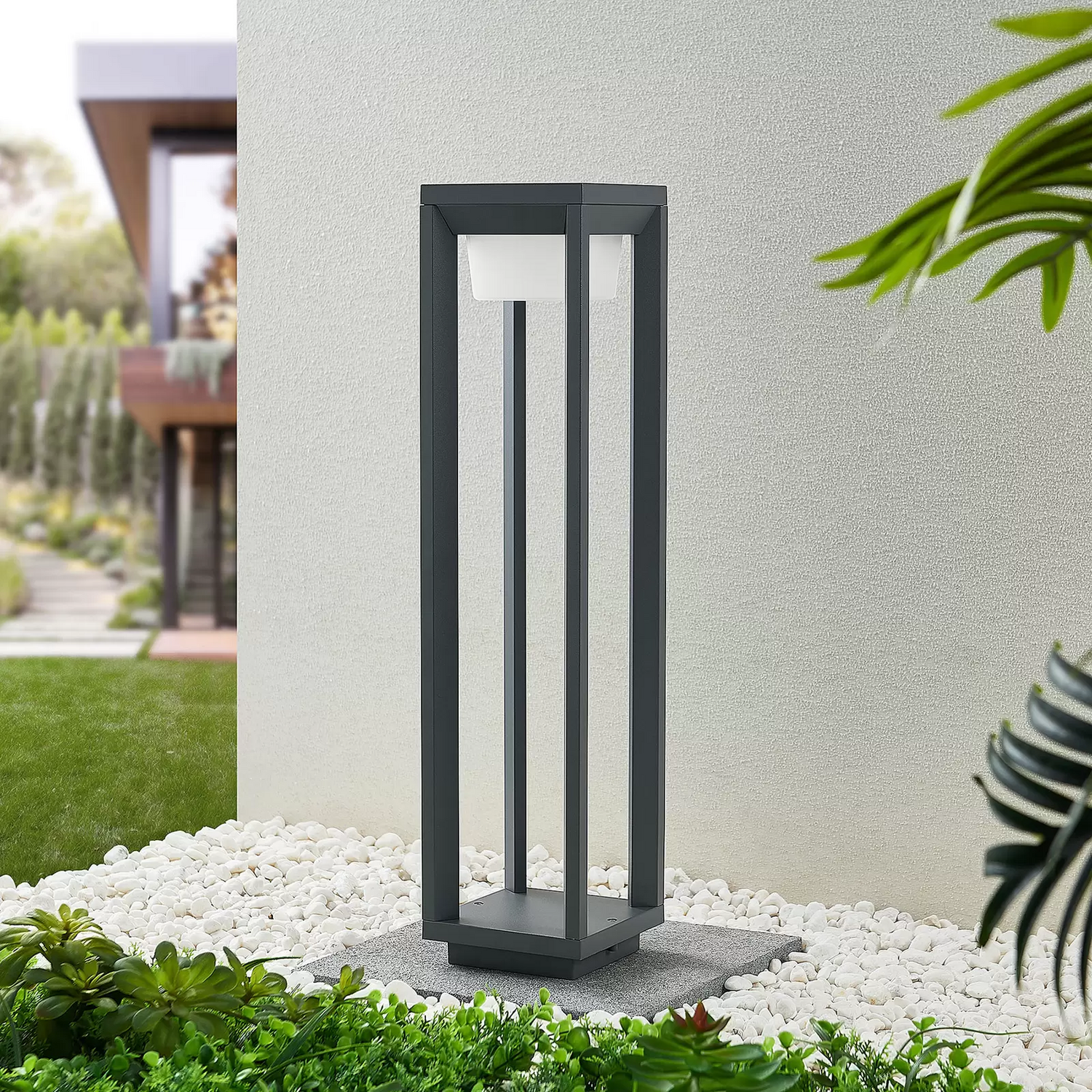 Prios Gamion Led Wegeleuchte Lampe Aluminium 60 Cm Gartenbeleuchtung Led Leuchte B-Ware