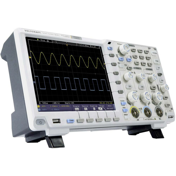 Voltcraft Digital OszilloskopDSO-6102 WIFI 100 MHz 2-Kanal Funktionsgenerator