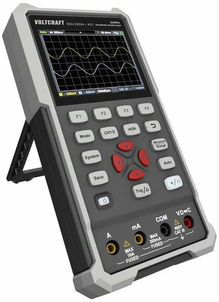 VOLTCRAFT DSO-2202H + AFG Hand-Oszilloskop Multimeter Spannungsprüfer Messgerät