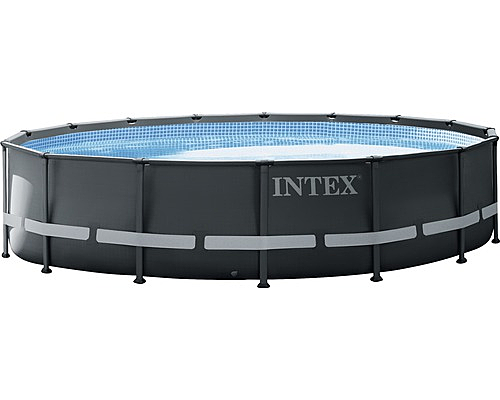 Intex Aufstellpool Ultra Frame Set ø 488 Cm H122 Cm Grau Swimmingpool Sanbfil820 B-Ware