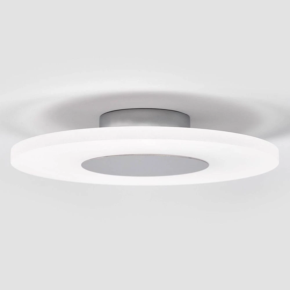 B-Ware Lindby Deckenlampe Deckenleuchte Led Weiß Satiniert Chrom Warmweiß Dekorativ Tar