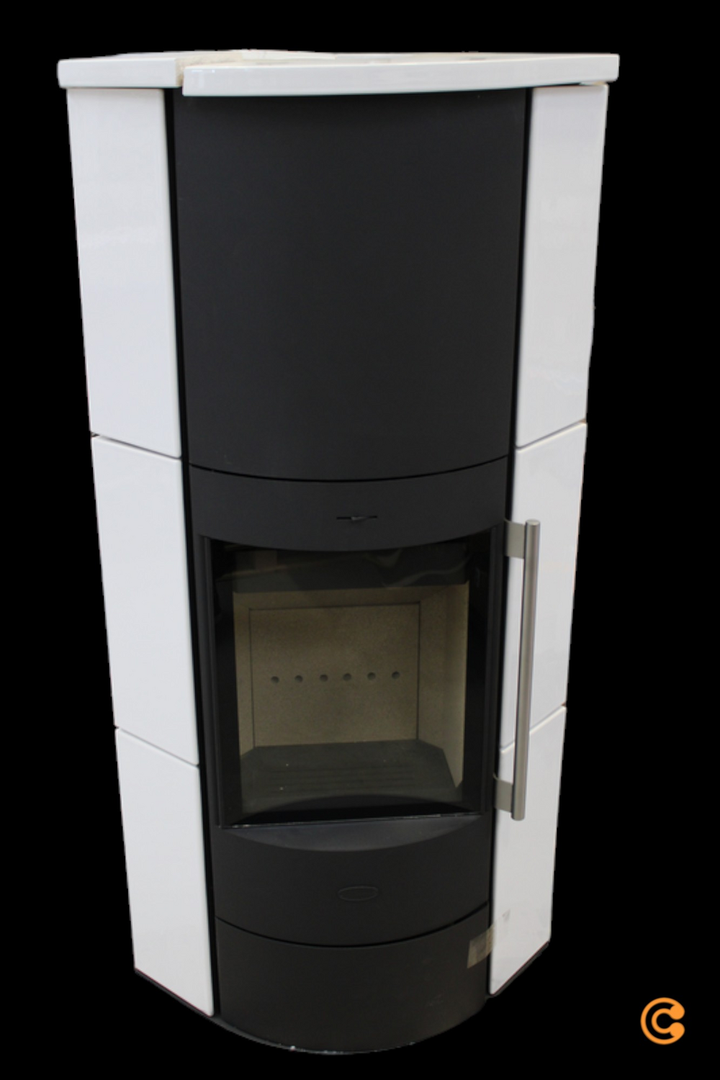 Fireplace Kaminofen Adelaide Kamin Ofen Eckkamin Zeitbrandofen Keramik 6 Kw B-Ware