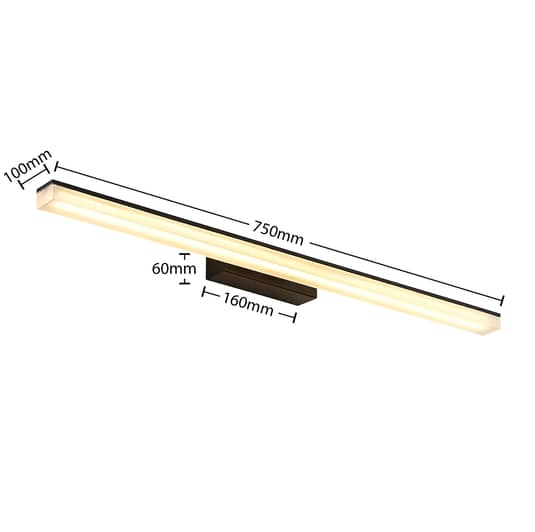 Lucande Lisana LED-Wandleuchte 75cm Wandleuchte Lampe Leuchte Licht Spiegellampe