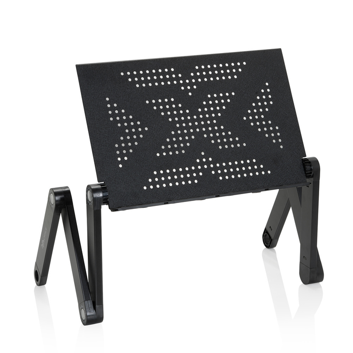 Hjh Office Sitz Steh Schreibtischaufsatz Laptopständer Klappbar Schwarz B-Ware