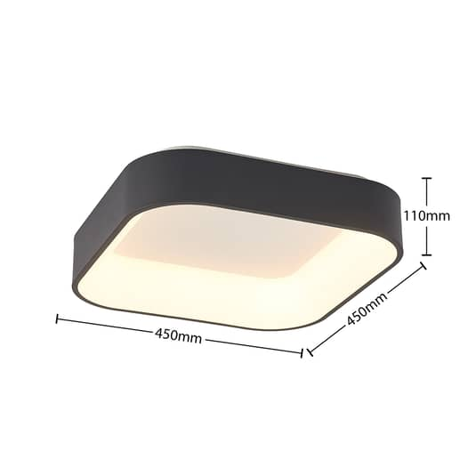 B-Ware Arcchio Aleksi Led Deckenlampe Deckenlampe Leuchte Lampe 45 Cm Eckig Ip20 34 W