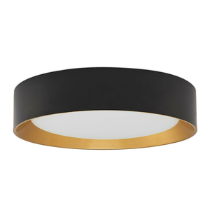 B-Ware Lindby Deckenleuchte Lampe Led Kambia Schwarz Gold Aluminium Acryl Warmweiß 45 C