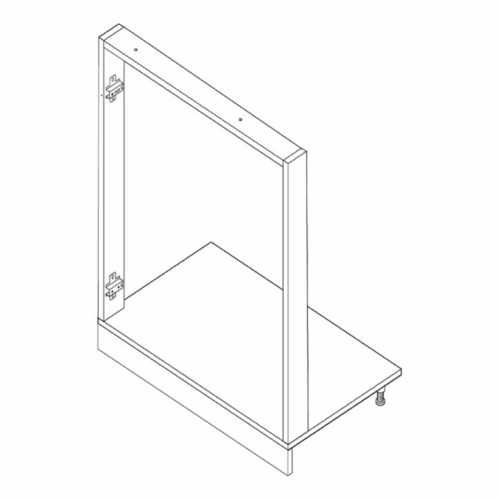 loftscape Geschirrspül-Umbauset Küchenunterschrank Unterschrank Weiß 60x87x6 cm