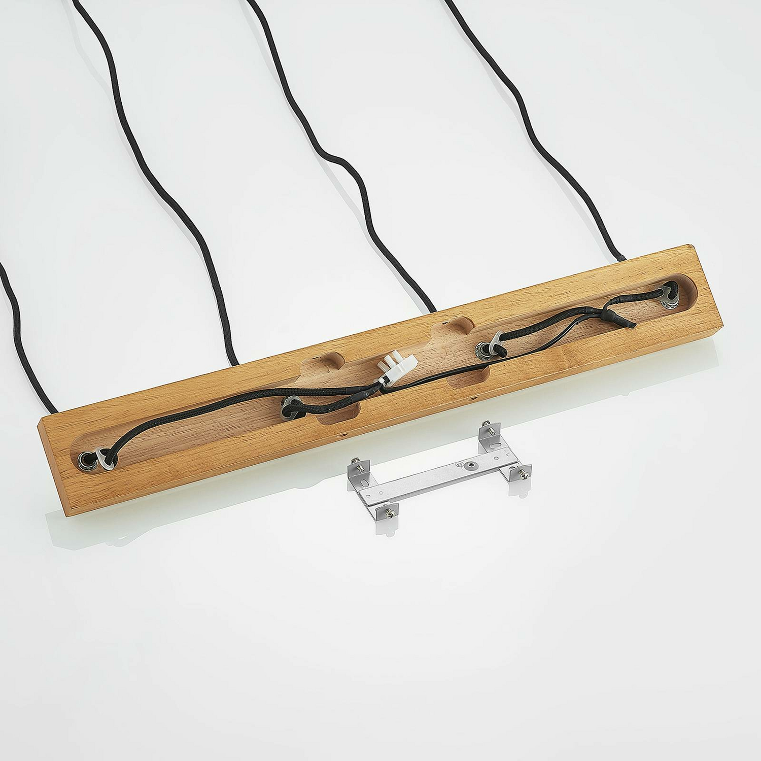 B-Ware Lindby Maniva Pendelleuchte Deckenlampe Hängeleuchte Lampe Leuchte Gu10 Holz