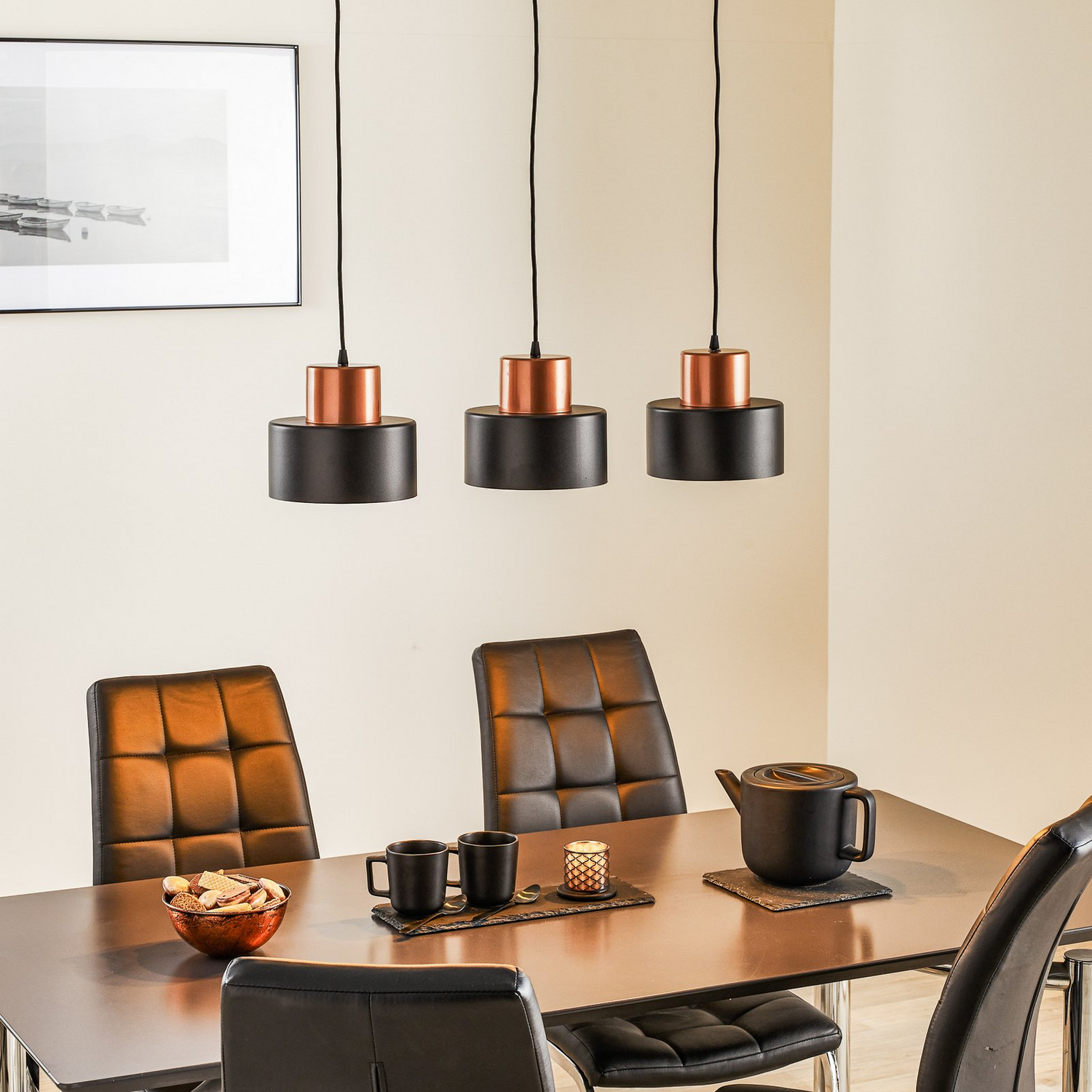 Euluna Hängeleuchte Hängeleuchte Lampe Leuchte Hängend Olla Dreiflammig Lang 40 W B-Ware - 5907623690708