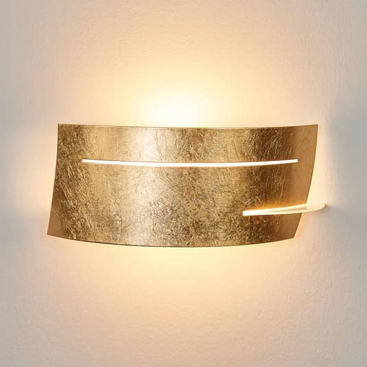 Lindby LED-Wandleuchte Keyron in Gold Leuchte Lampe Wandleuchte Licht 2 STÜCK