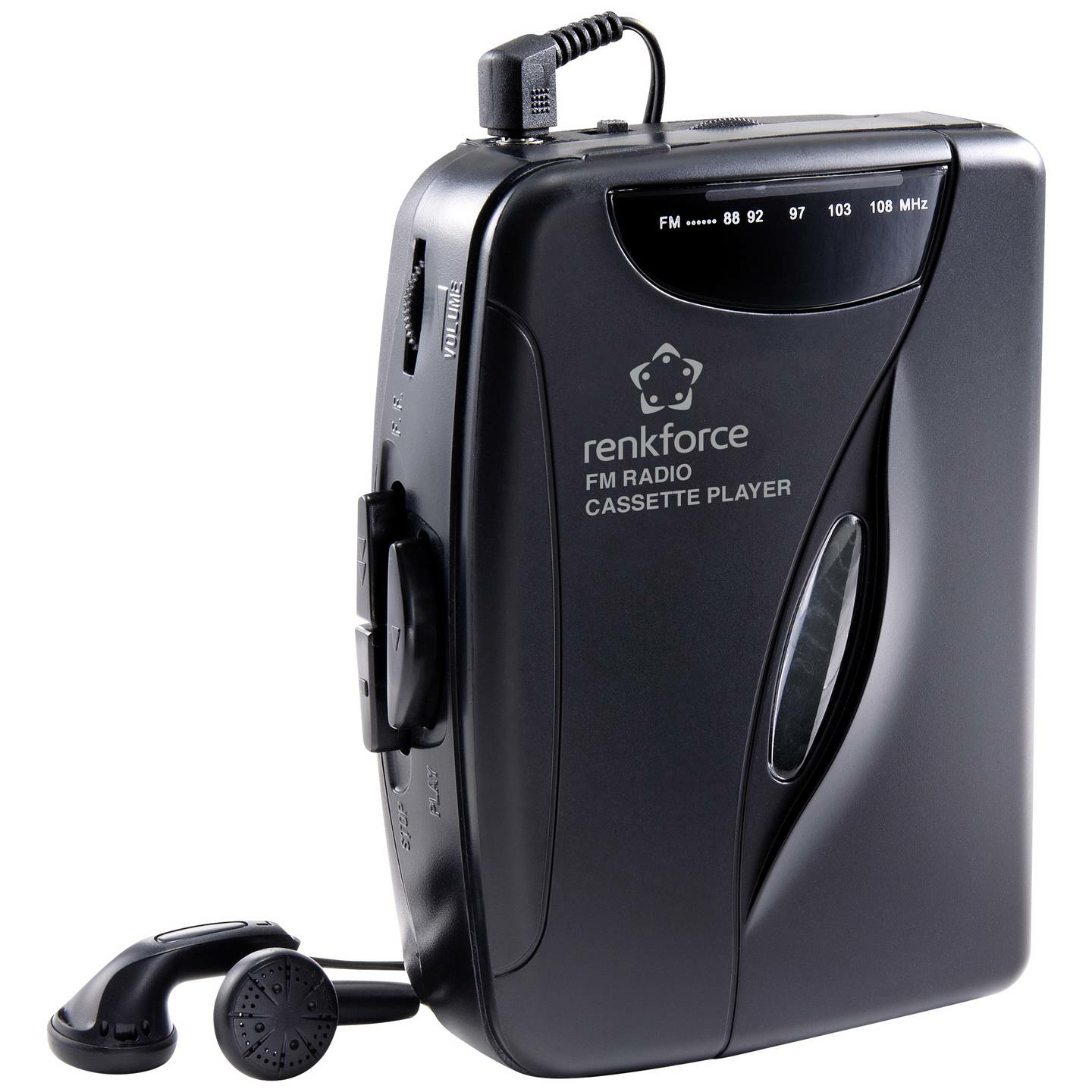 B-Ware Renkforce Tragbarer Kassettenspieler Ukw Radio Walkman Kasetten Spieler Schwa851