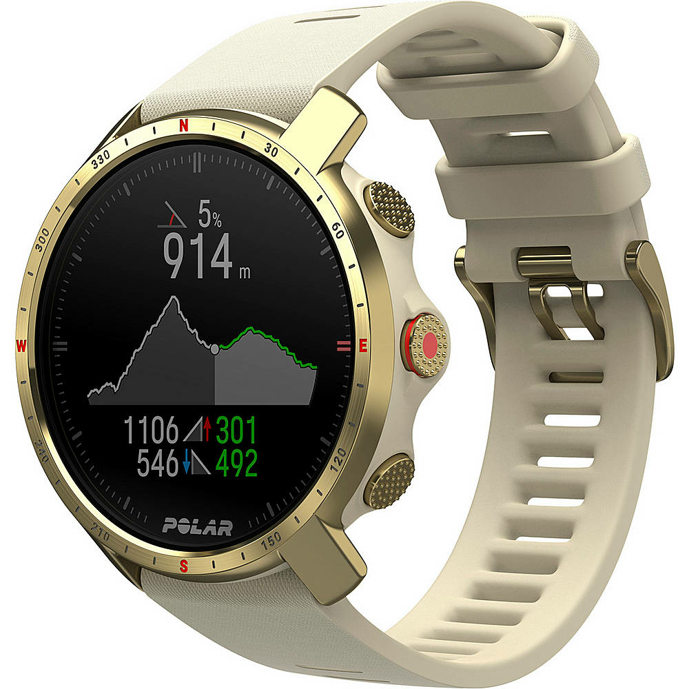 Polar GRIT X PRO Sportuhr Fitnesstracker Smartwatch Fitnessuhr champagner-gold