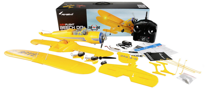 Amewi Amx Flight Beech D17s Gelb Rc Motorflugmodell Rt R 550 Mm Motorflugzeug B-Ware