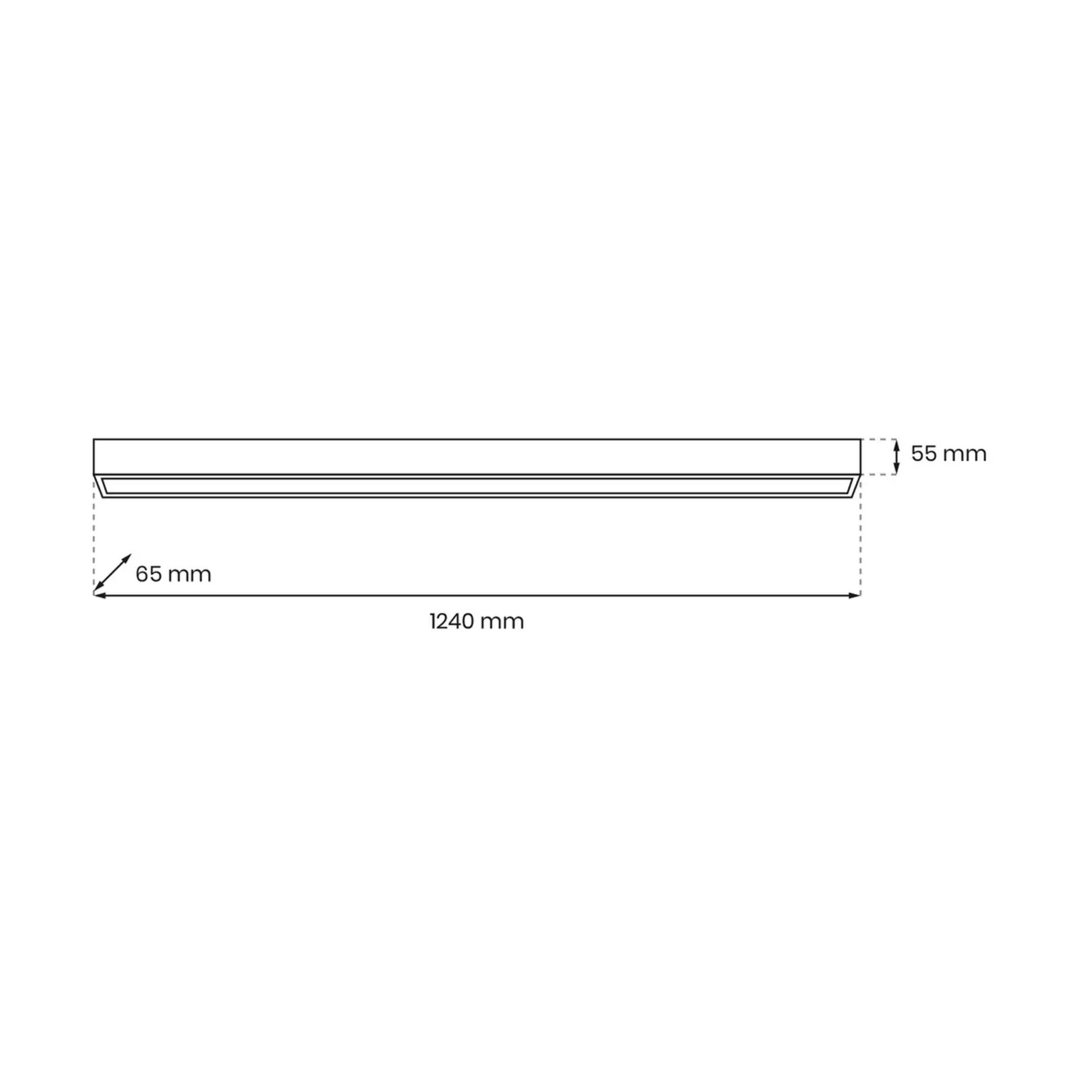 Milagro Deckenleuchte Lungo Deckenlampe Hängeleuchte Lampe Schwarz Länge 124913 B-Ware - 5902693789109