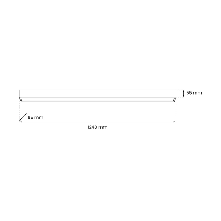 Milagro Deckenleuchte Lungo Deckenlampe Hängeleuchte Lampe Schwarz Länge 124913 B-Ware - 5902693789109