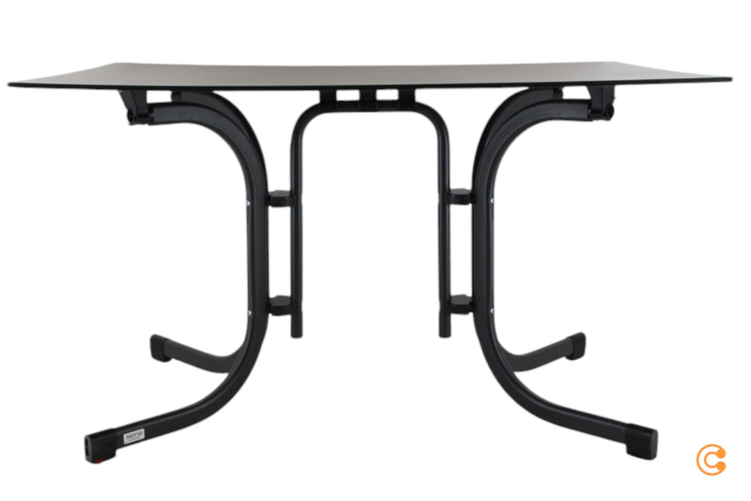 B-Ware Siena Garden Klapptisch Sola Tisch Terrassentisch 120x80cm Anthrazit Siehe Fotos