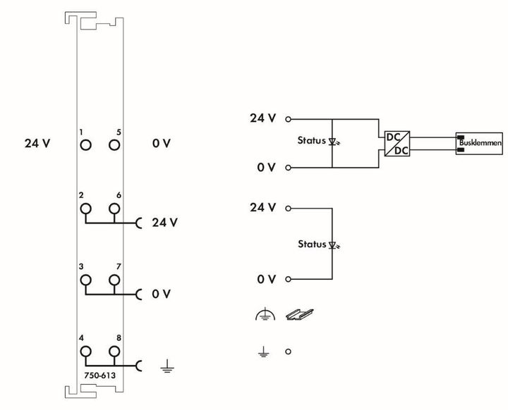 WAGO 750-613 SPS-Systemeinspeisung Potentialeinspeisung Einspeisung System SPS