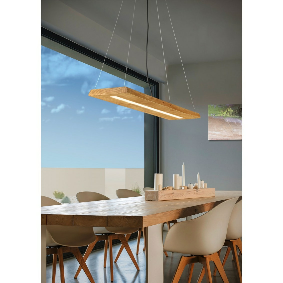 B-Ware Trio Led Pendelleuchte Brad Holzfarbig Hängeleuchte Deckenlampe Deckenleuchte26