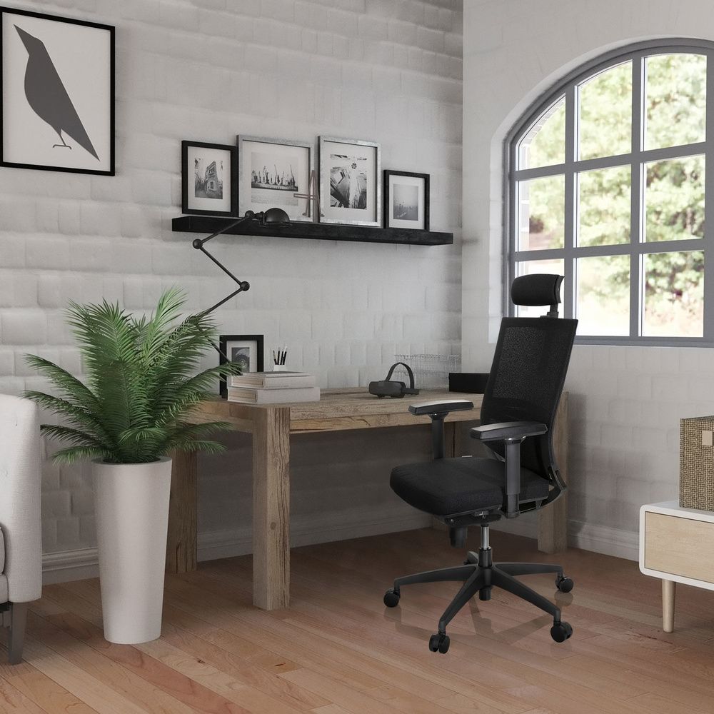 hjh OFFICE PORTO MAX HIGH I - Profi Bürostuhl Schwarz Drehstuhl Arbeitsstuhl828 - 4064323000402