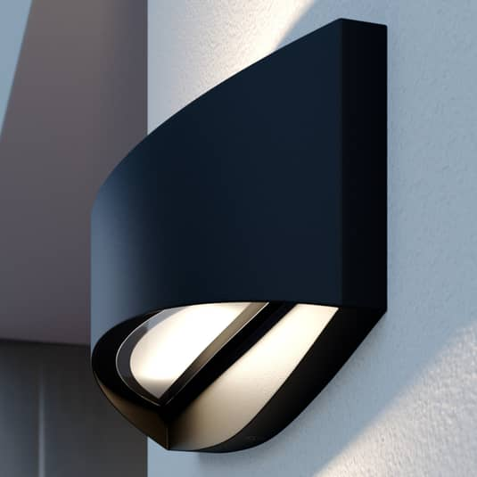 Applique murale extérieure LED Lindby Evric de qualité B, largeur 25,4149 