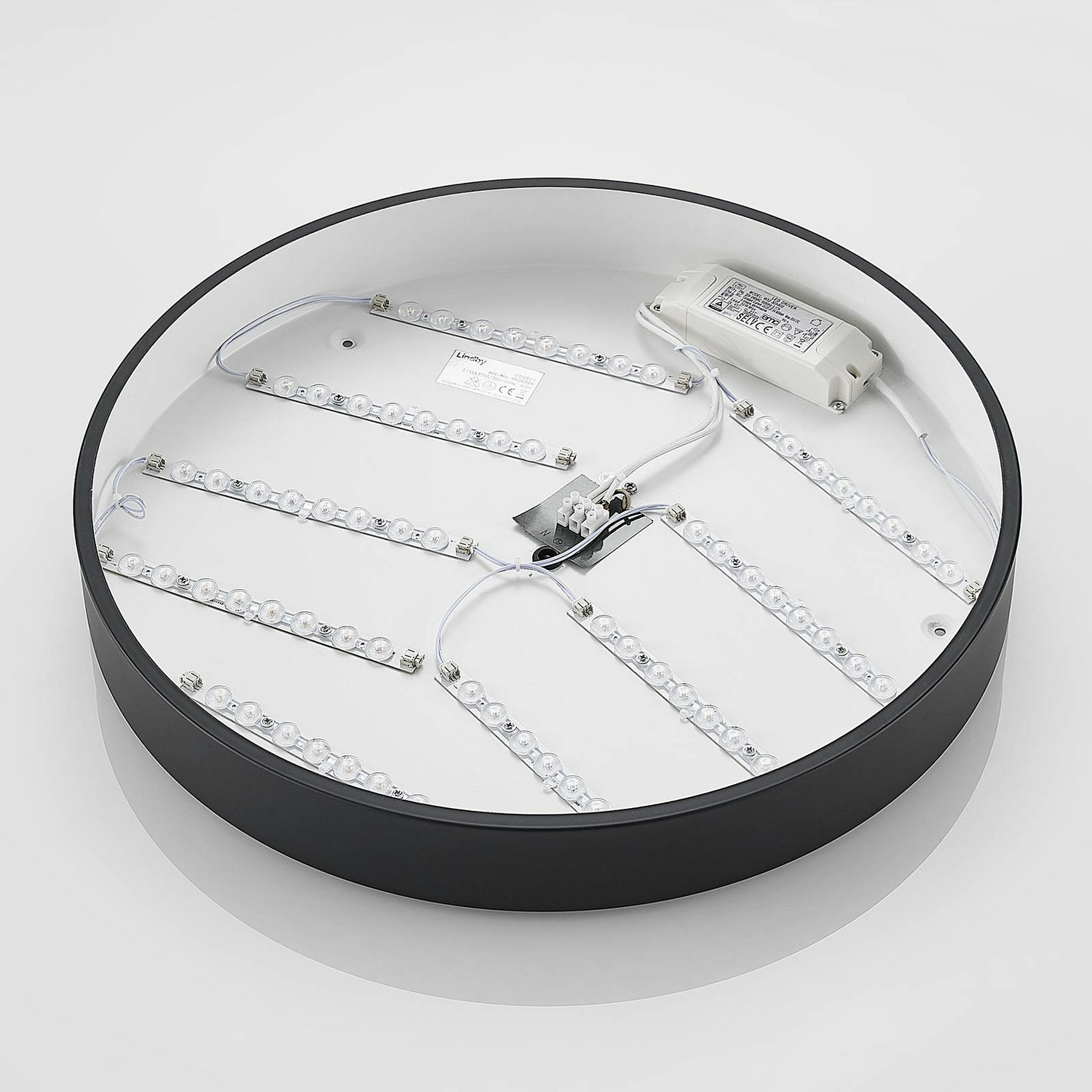 B-Ware Lindby Simera Led Deckenlampe Deckenlampe Lampe Leuchte 27 W ø 50 Cm Schwarz