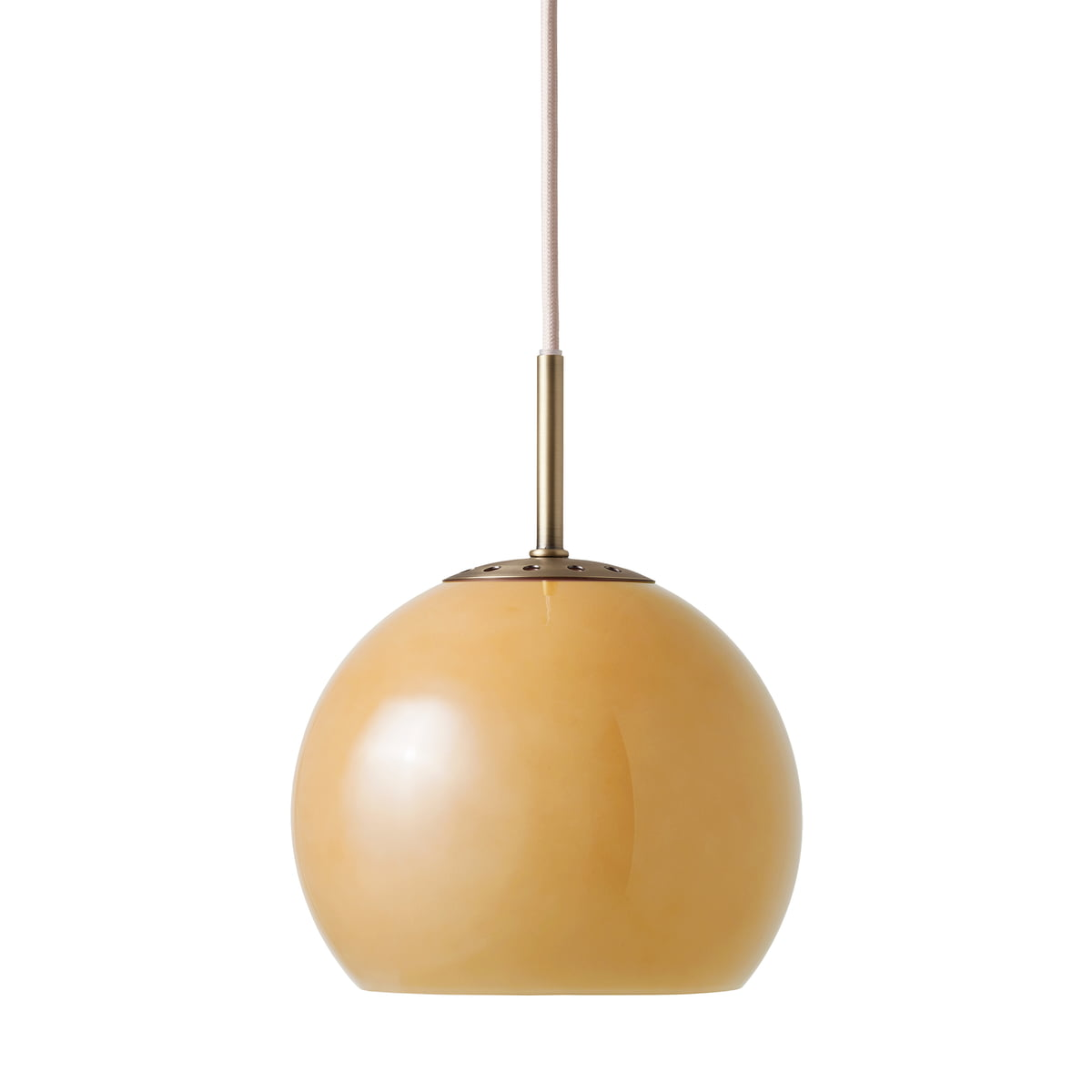 B-Ware Frandsen Ball Pendelleuchte Hängelampe Glas Amber ø18 Cm Zeitlos Design Lampe - 5702410549326